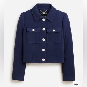 J. Crew Dark Blue Button-Up Jacket
